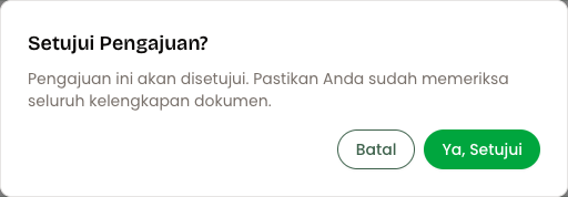 Dialog Setujui