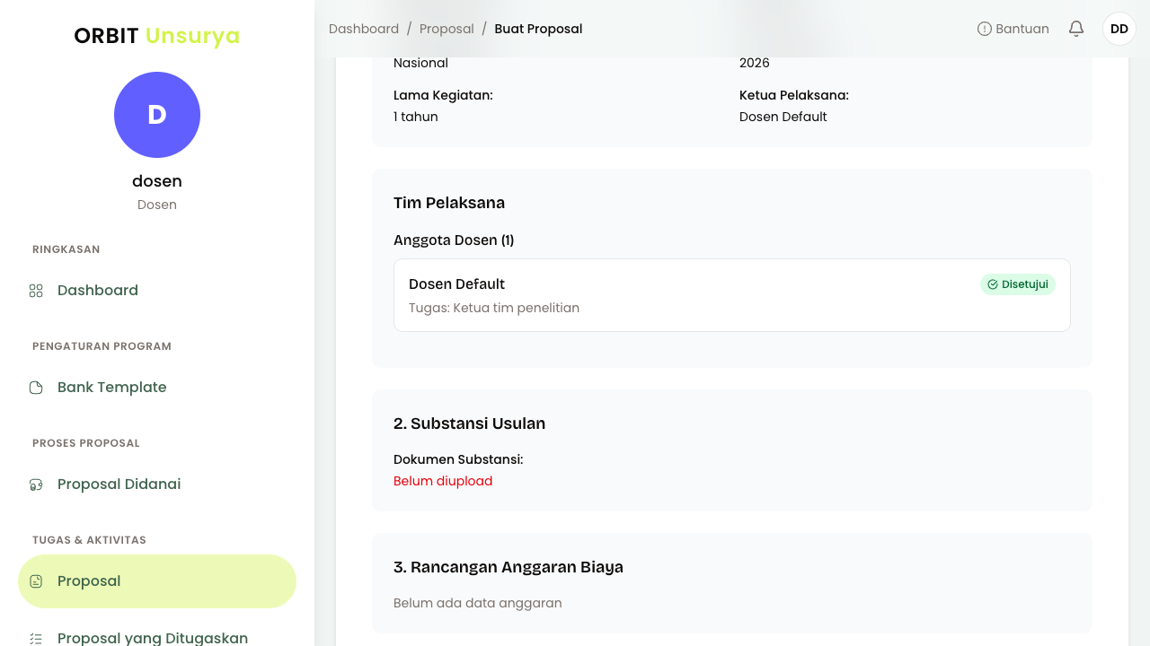 Konfirmasi Usulan